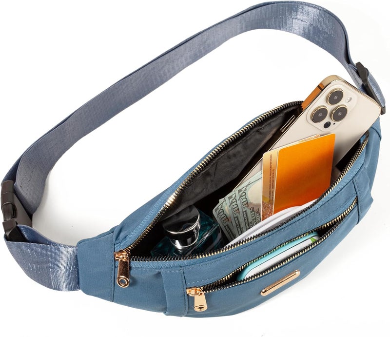 Dorras Fanny Pack Waist Pack for Women, Crossbody Purse Waist Bag for Running Sports Travel - Image 5